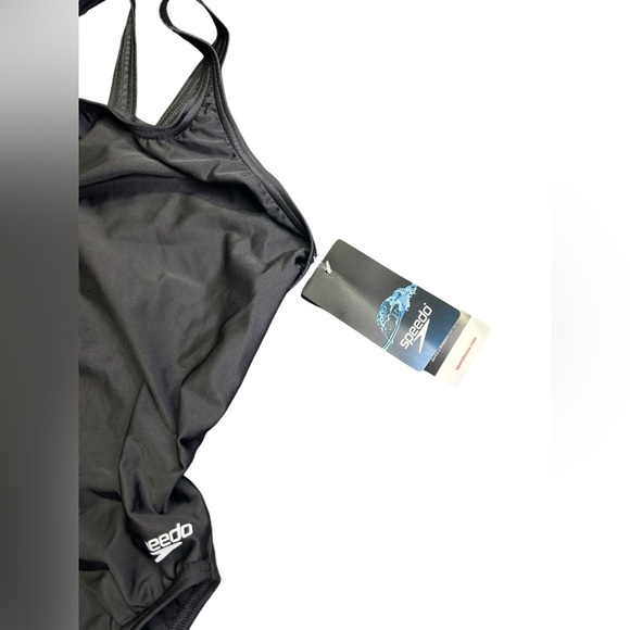 SPEEDO PRO LT womens black one piece swim competition athletic racing swimsuit - Picture 4 of 5